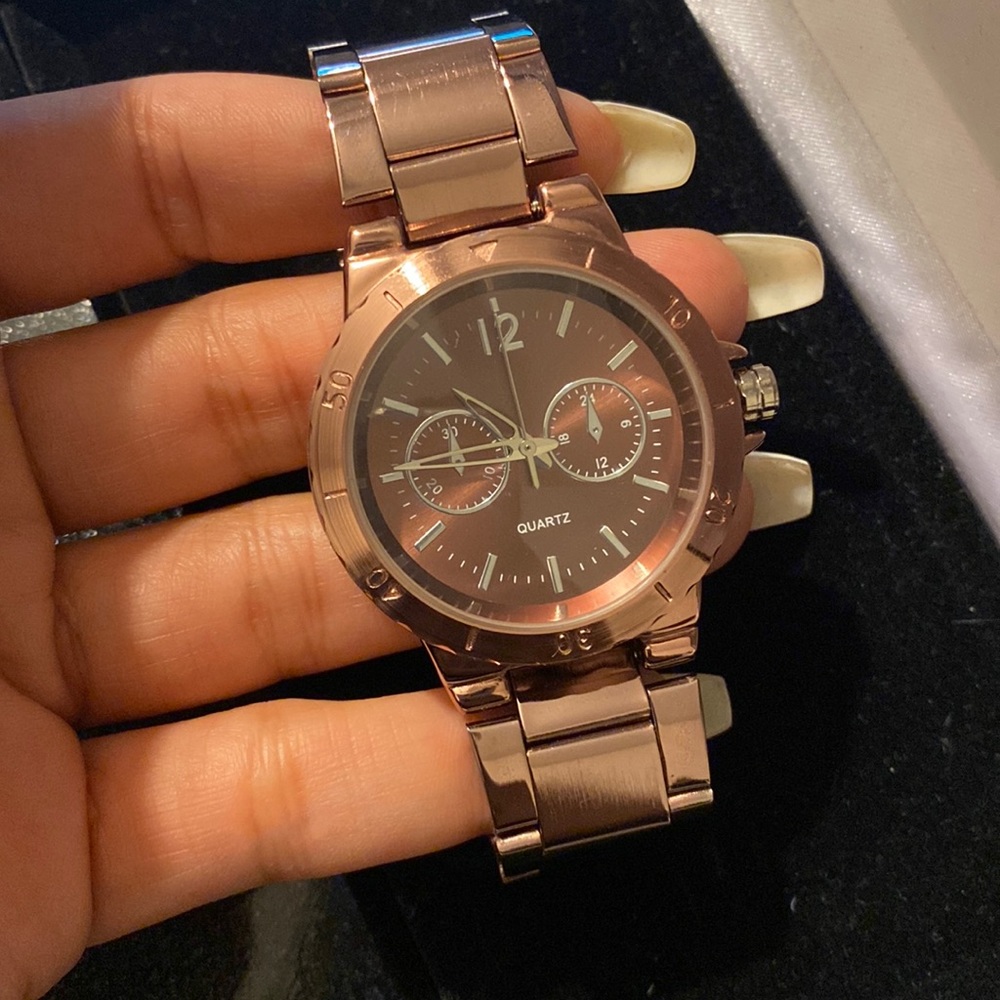 Stainless Steel Bronze Fashion Watch